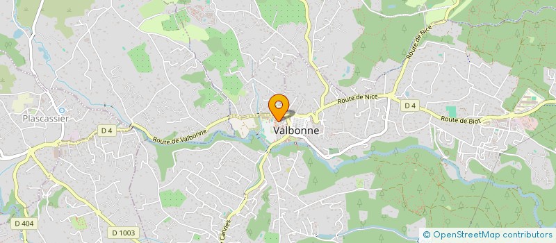 localisation de l'entreprise SYNERGIE BIEN ETRE à VALBONNE