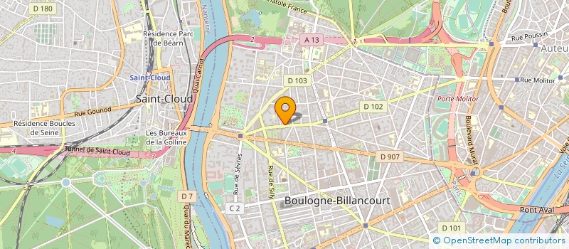 localisation de l'entreprise SYNERGIE CARE à BOULOGNE BILLANCOURT