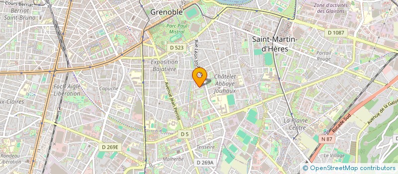 localisation de l'entreprise SYNERGIE CHANTIERS A.I.  GRENOBLE