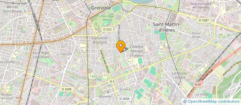 localisation de l'entreprise SYNERGIE CHANTIERS EDUCATIFS  GRENOBLE