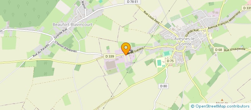 localisation de l'entreprise SYNERGIE COMMUNICATION  AVESNES-LE-COMTE