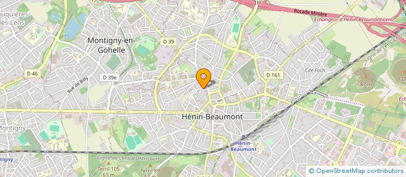 localisation de l'entreprise SYNERGIE CONCEPT à HENIN-BEAUMONT