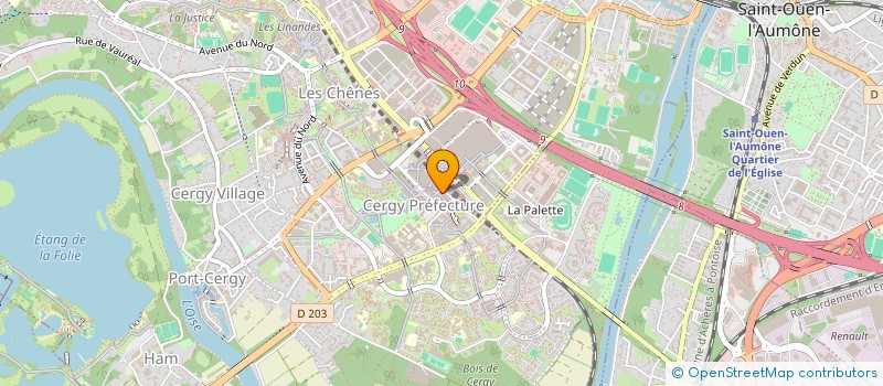 localisation de l'entreprise SYNERGIE CONSEILS à CERGY