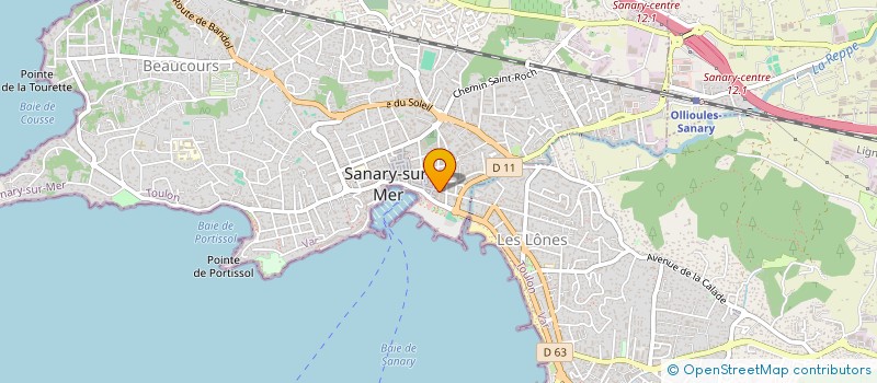 localisation de l'entreprise SYNERGIE CONSTRUCTION à SANARY-SUR-MER