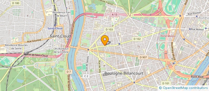 localisation de l'entreprise SYNERGIE CONSULTANTS  BOULOGNE BILLANCOURT