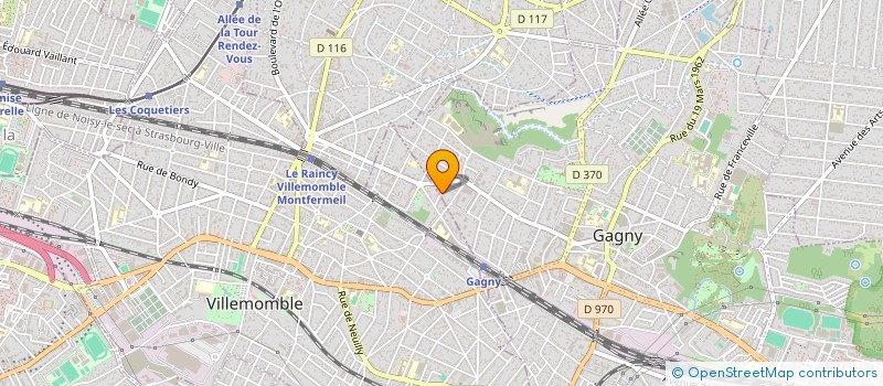 localisation de l'entreprise SYNERGIE CORP  GAGNY