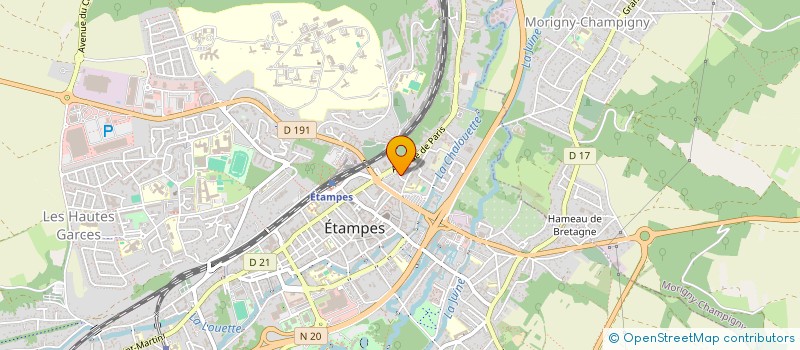 localisation de l'entreprise SYNERGIE DANSE à ETAMPES