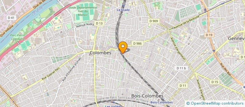 localisation de l'entreprise SYNERGIE DES APPLICATIONS DU BATIMENT ET DES RESEAUX ELECTRIQUES  COLOMBES