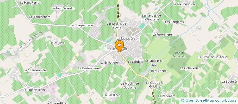 localisation de l'entreprise SYNERGIE DEVELOPPEMENT AGENCE COMMERCIAL à LE LANDREAU