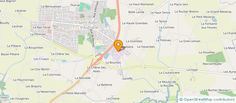 localisation de l'entreprise SYNERGIE DIFFUSION  SAINT-AUBIN-D'AUBIGNE