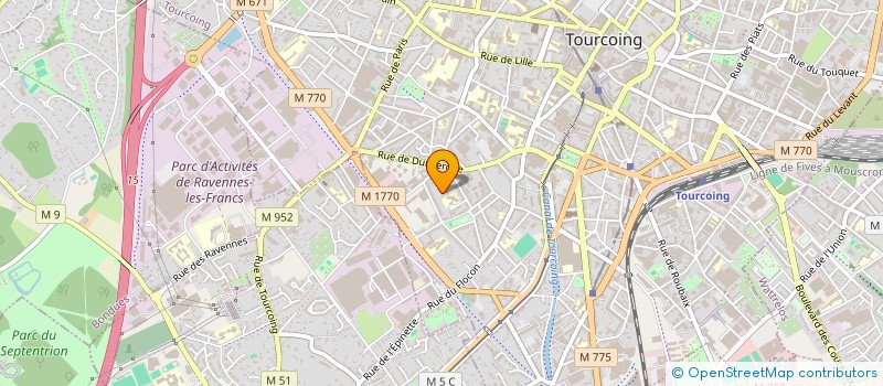 localisation de l'entreprise SYNERGIE DIFFUSION MODE à TOURCOING