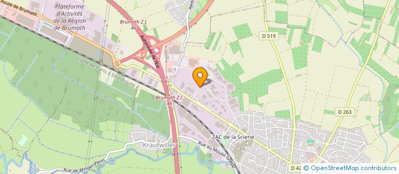 localisation de l'entreprise SYNERGIE DU MILLENIUM  BRUMATH