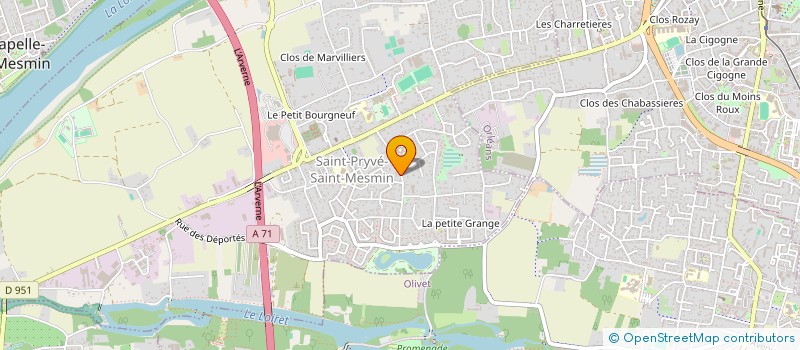 localisation de l'entreprise SYNERGIE ENTREPRISE  SAINT-PRYVE-SAINT-MESMIN