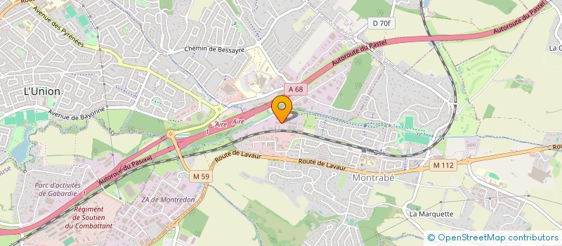 localisation de l'entreprise SYNERGIE FINANCE CONSULTANTS à MONTRABE