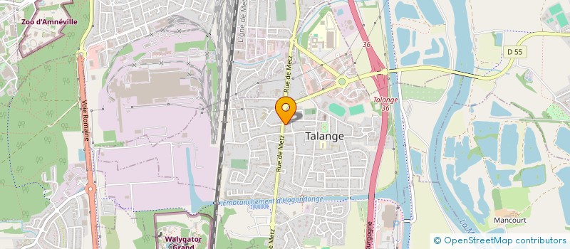 localisation de l'entreprise SYNERGIE FMF  TALANGE