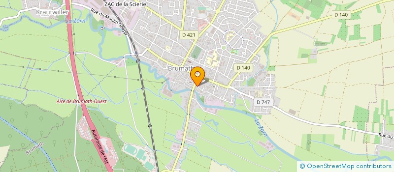 localisation de l'entreprise SYNERGIE GRE à BRUMATH