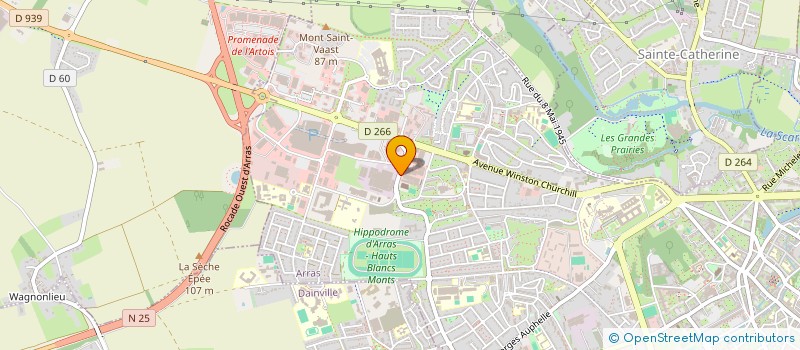 localisation de l'entreprise SYNERGIE HOLDING à ARRAS