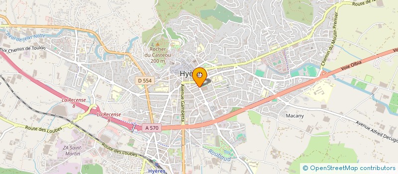 localisation de l'entreprise SYNERGIE HYERES à HYERES