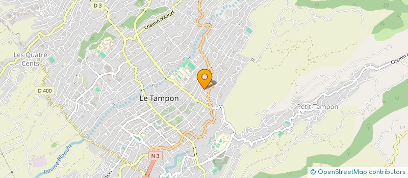 localisation de l'entreprise SYNERGIE JEUNES REUNION  LE TAMPON