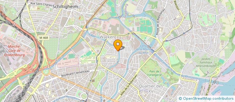 localisation de l'entreprise SYNERGIE - MB à STRASBOURG