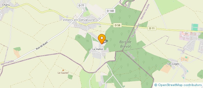 localisation de l'entreprise SYNERGIE MUSICALE  VILLIERS-EN-DESUVRE