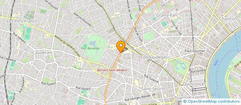 localisation de l'entreprise SYNERGIE MUTUELLE à BORDEAUX