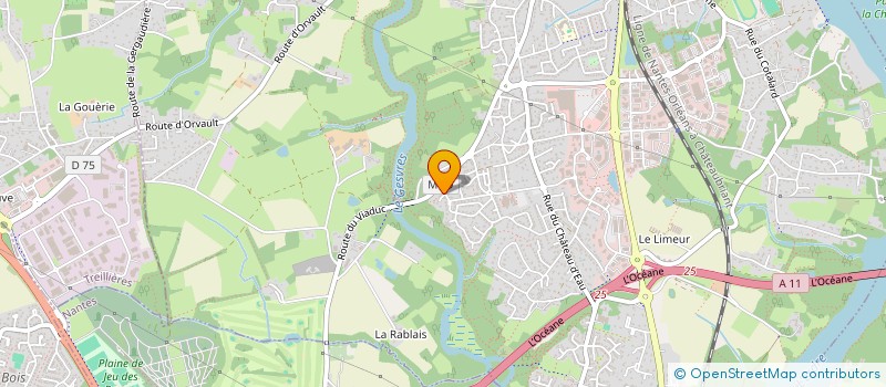 localisation de l'entreprise SYNERGIE PETANQUE  LA CHAPELLE-SUR-ERDRE