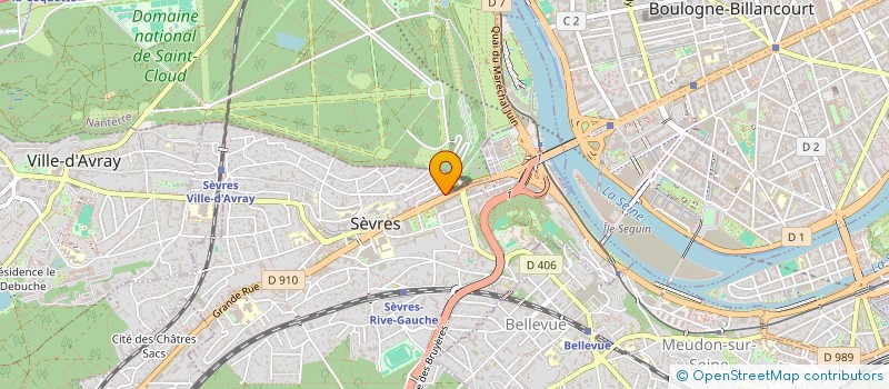 localisation de l'entreprise SYNERGIE PLUS  SEVRES