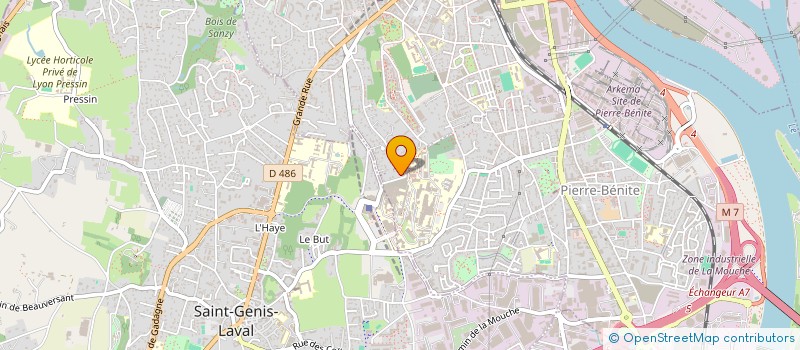 localisation de l'entreprise SYNERGIE PLUS  OULLINS-PIERRE-BENITE