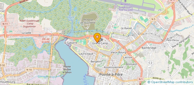 localisation de l'entreprise SYNERGIE PRESTATION DOM à LES ABYMES