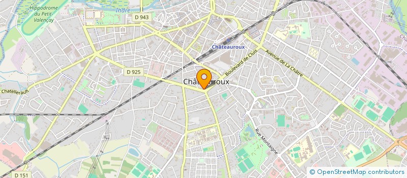 localisation de l'entreprise SYNERGIE PROTHESE à CHATEAUROUX