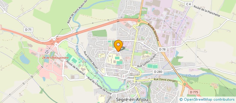 localisation de l'entreprise SYNERGIE RESEAU ECHANG DEVEL HAUT ANJOU à SEGRE-EN-ANJOU BLEU