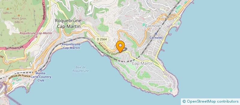 localisation de l'entreprise SYNERGIE SOLUTIONS S ET S à ROQUEBRUNE-CAP-MARTIN