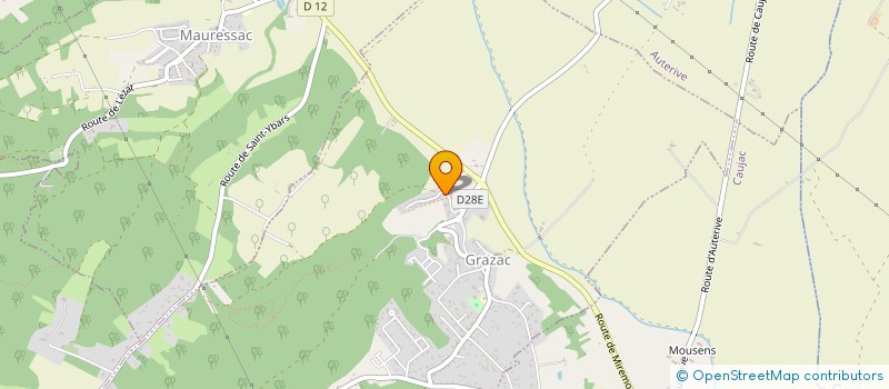 localisation de l'entreprise SYNERGIE SPORT  GRAZAC