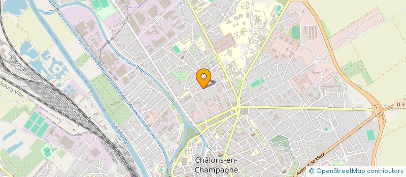 localisation de l'entreprise SYNERGIE SPORT ET CULTURE (SSC)  CHALONS-EN-CHAMPAGNE