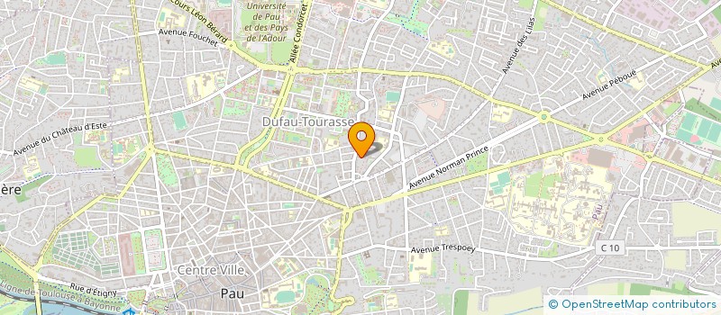 localisation de l'entreprise SYNERGIE SUB à PAU