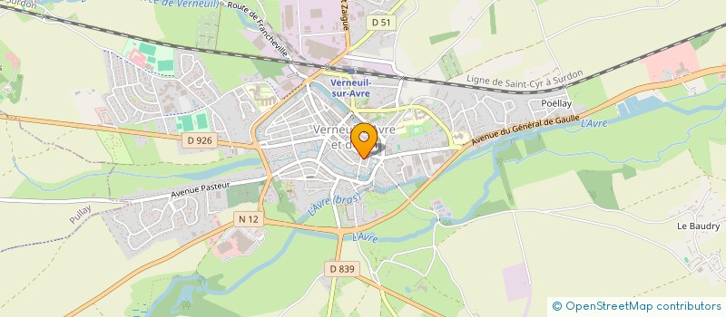 localisation de l'entreprise SYNERGIE TERRE HAPPY  VERNEUIL D'AVRE ET D'ITON