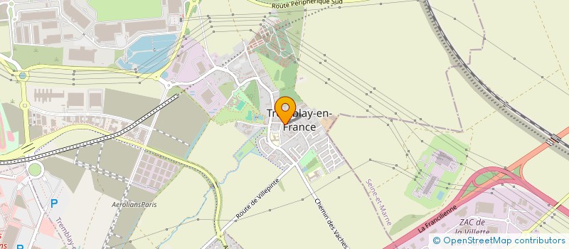 localisation de l'entreprise SYNERGIE VILLAGE à TREMBLAY-EN-FRANCE