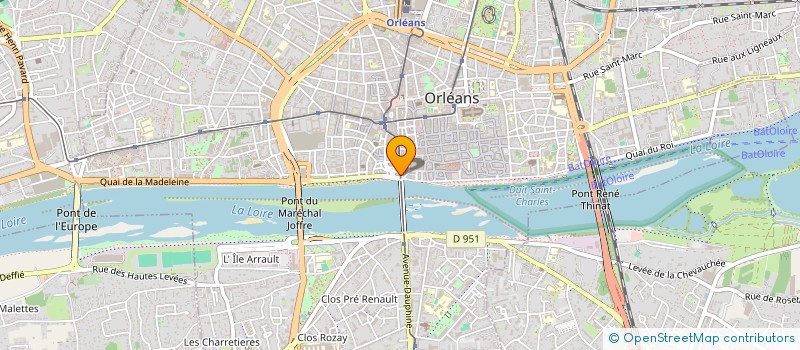 localisation de l'entreprise SYNERGIECOM à ORLEANS