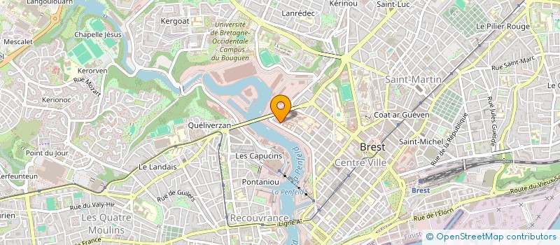 localisation de l'entreprise SYNERGIES FRANCE MAROC DU FINISTERE à BREST