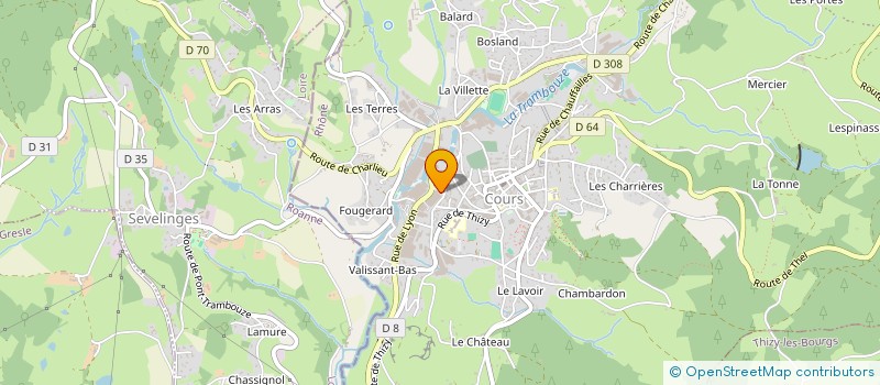 localisation de l'entreprise SYNERGIES LOGISTIQUES CHARDIN  COURS