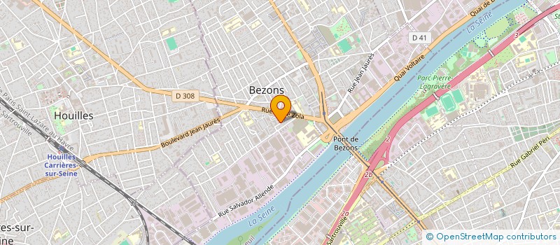 localisation de l'entreprise SYNERGING à BEZONS