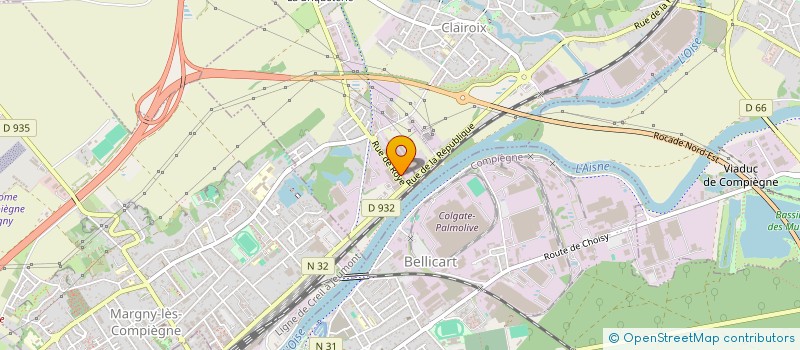 localisation de l'entreprise SYNERGIS LOGISTIQUE à CLAIROIX