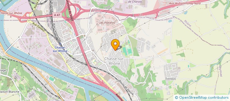 localisation de l'entreprise SYNERGISERE  CHASSE-SUR-RHONE