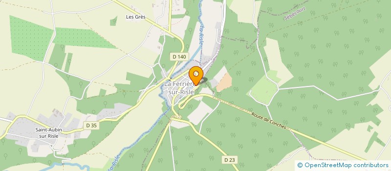 localisation de l'entreprise SYNERGIUM  LA FERRIERE SUR RISLE