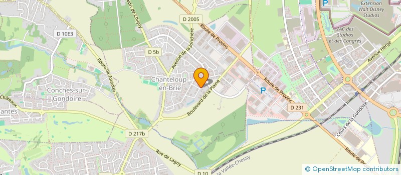 localisation de l'entreprise SYNERGREEN  CHANTELOUP-EN-BRIE