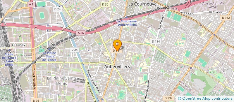 localisation de l'entreprise SYNERGY à AUBERVILLIERS