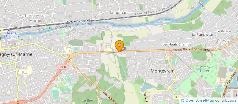 localisation de l'entreprise SYNERGY HOLDING à MONTEVRAIN