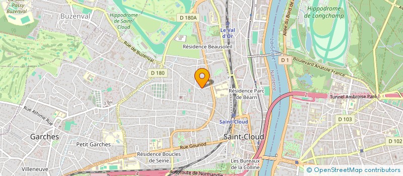 localisation de l'entreprise SYNERJ PHARMA CONSULTING  SAINT-CLOUD