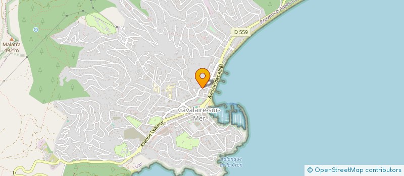 localisation de l'entreprise SYNERLAC à CAVALAIRE-SUR-MER